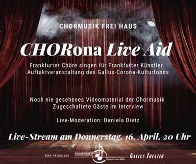 CHORona Live Aid Frankfurt