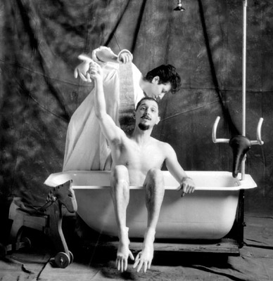 Lui Angelini und Paola Serafini